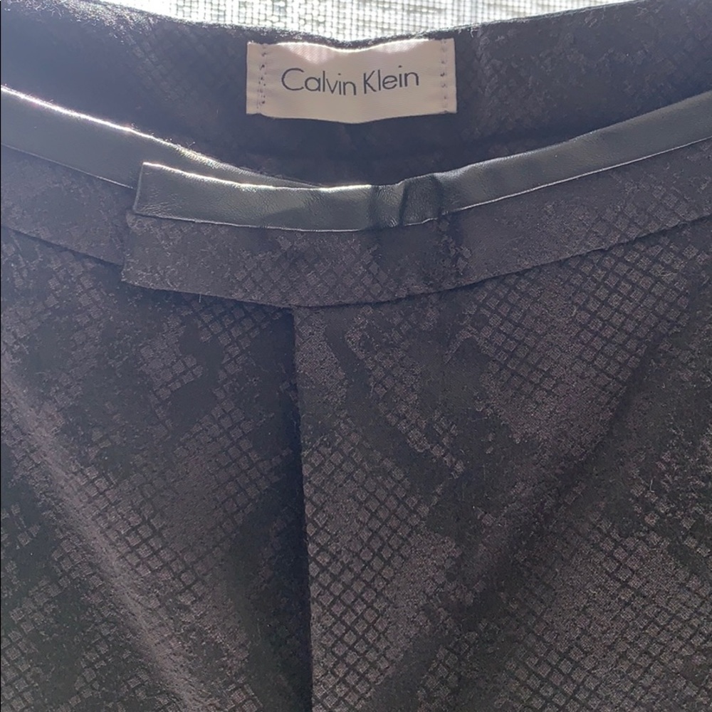Calvin Klein animal print in black stretchy fabric